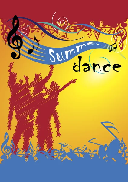 Baile de verano — Archivo Imágenes Vectoriales