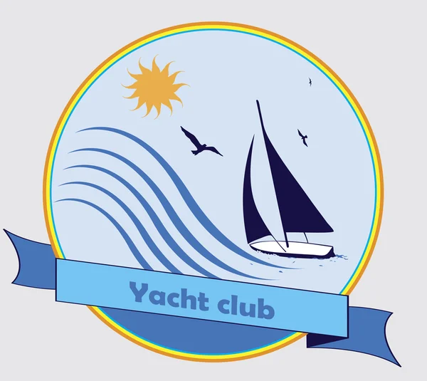 Yachtclub — Stockvektor