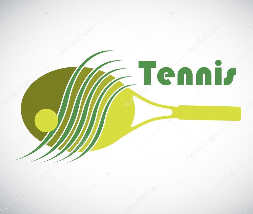 Green tennis logo