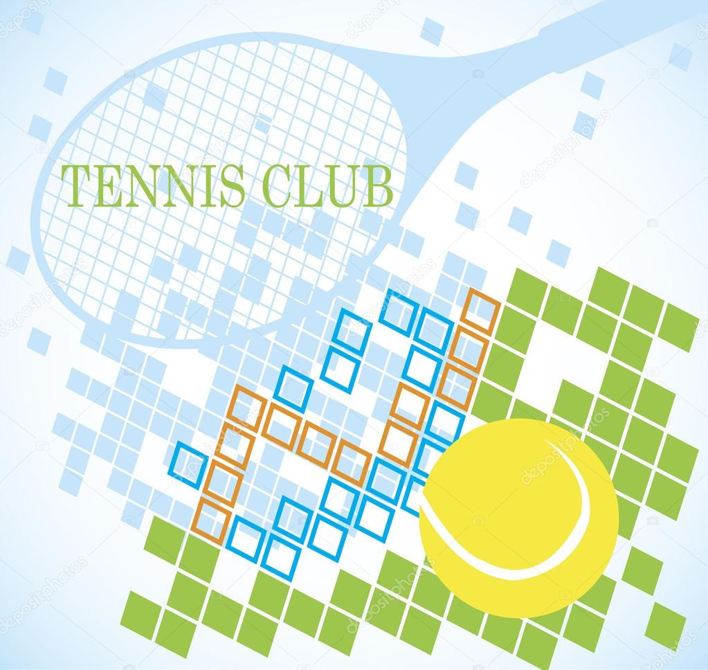 Abstract tennis banner
