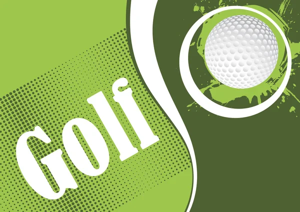 Gröna golf spelplanen — Stock vektor