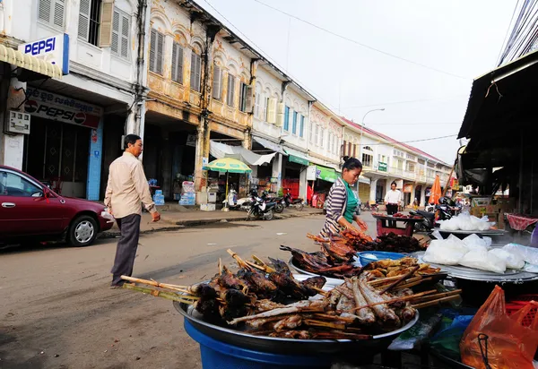 Mercato di Kampong Thum, Cambogia — Foto Stock