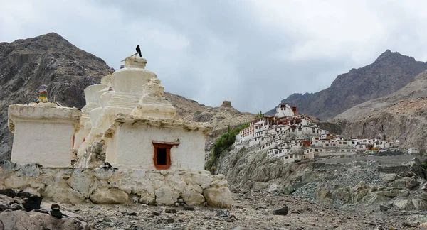 Antiguo Monasterio Tibetano Ladakh India Cultura Tibetana Ladakh Permitido Florecer — Foto de Stock