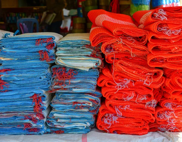 Buy Sell Bags Rural Market Yangon Myanmar — Stock Photo, Image