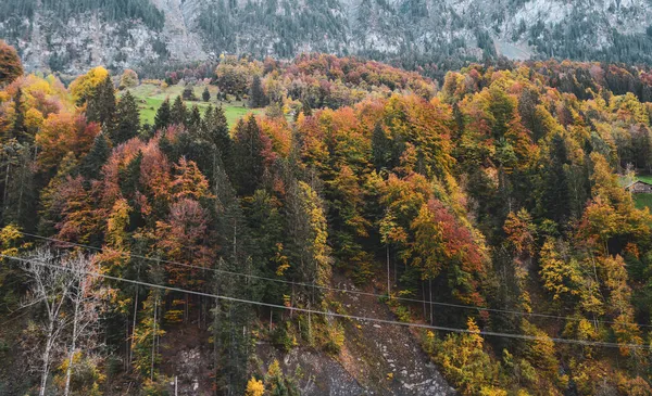 Mountain Scenery Autumn Brienz Town Switzerland — Stock Photo, Image
