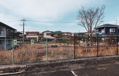 Nikko, Japonya - 2 Ocak 2016. Japonya 'nın Nikko kentindeki kırsal kesimde. Nikko dağlar, göller, şelaleler ve yürüyüş yolları gibi güzel manzaralar sunuyor.
