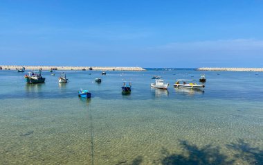 Phan Thiet, Vietnam - 14 Nisan 2021. Phu Quy Adası Deniz Burnu, Vietnam. Güzel ada, Phan Thiet 'e 120 km uzaklıkta, yazın ilginç bir istikamet..