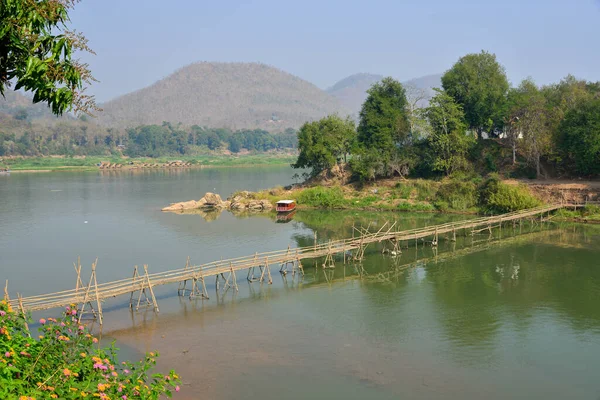 Luang Phrabang Laos Taki Mekong Nehri Nin Huzurlu Manzarası — Stok fotoğraf