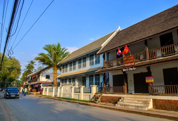 Luang Phrabang Laos Fevereiro 2020 Arquitetura Cidade Velha Luang Phrabang — Fotografia de Stock