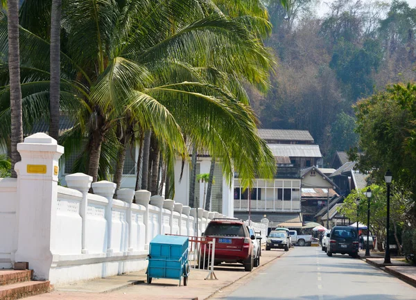 Luang Phrabang Laos Lutego 2020 Architektura Starego Miasta Luang Phrabang — Zdjęcie stockowe