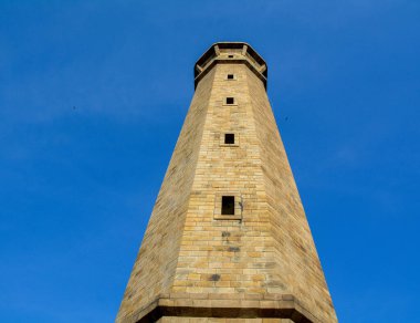 Binh Thuan, Vietnam 'daki antik Ke Ga Deniz Feneri manzarası. 19. yüzyılın sonlarında inşa edilen Ke Ga, Güneydoğu Asya 'nın en eski deniz feneridir..