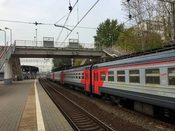 Moscou Russie Octobre 2016 Train Local Gare Moscou Russie Système — Photo