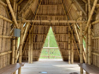 Traditional bamboo house in Mekong Delta, Southern Vietnam.