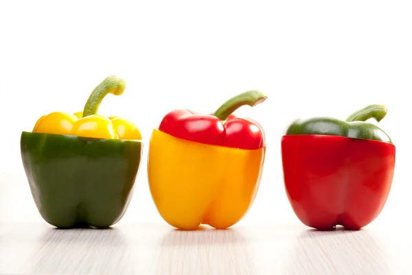 Composition of colored peppers — Stock Photo, Image