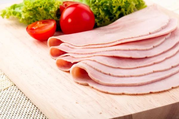 Rolls of ham — Stock Photo, Image