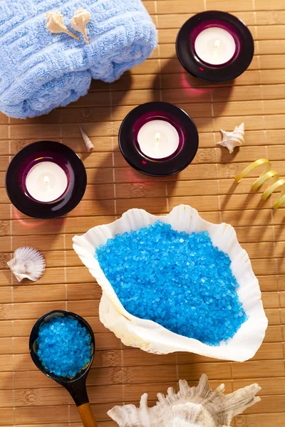 Spa, sea salt body care — Stock Photo, Image