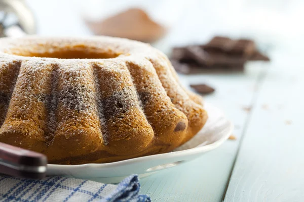 Flat lay of homemade bundt cake, spiral bundt cake, Top view of coconut bundt  cake Stock Photo - Alamy