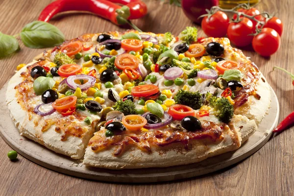 Pizza vegetarian — Φωτογραφία Αρχείου