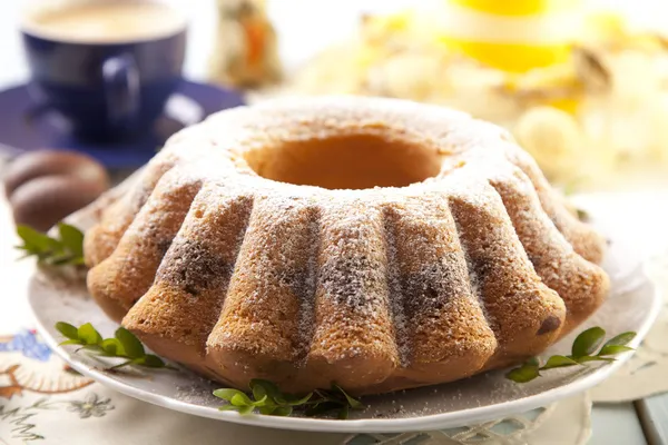 Easter marble ring cake — Stock Photo, Image