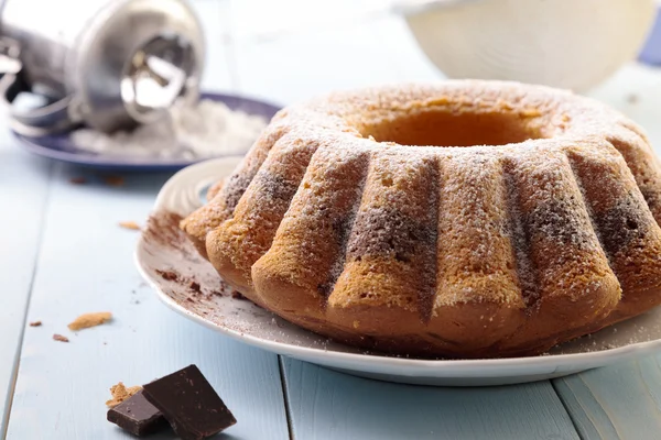 Bolo de anel de mármore — Fotografia de Stock