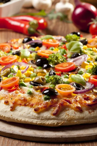 Pizza vegetarian — Φωτογραφία Αρχείου