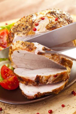 Marine fırında jambon