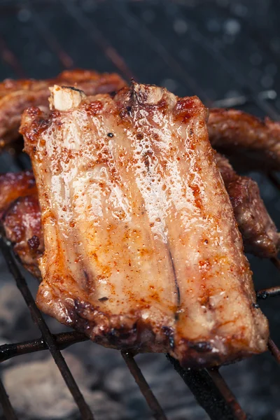 Pork ribs with bbq — Stock Photo, Image
