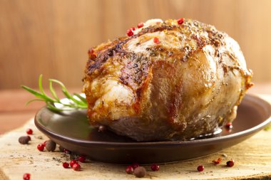 Marine fırında jambon