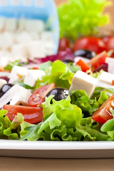 Verse Griekse salade — Stockfoto