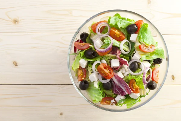 Fresh Greek salad — Stock Photo, Image