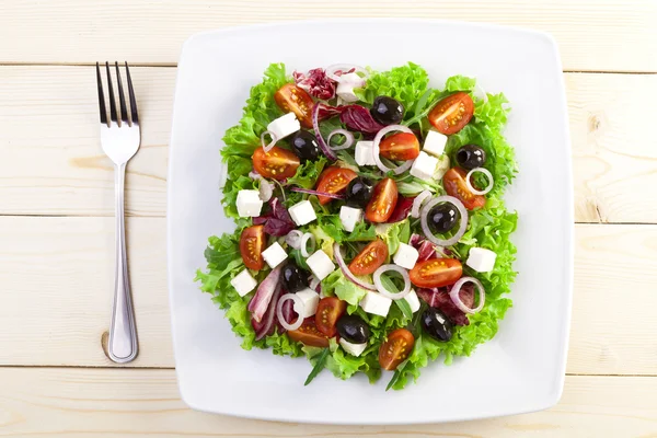 Fresh Greek salad — Stock Photo, Image