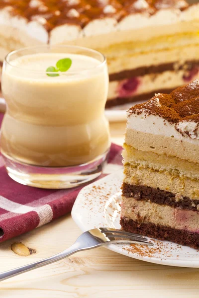 Ciasto tiramisu — Zdjęcie stockowe