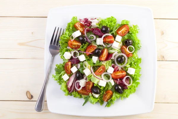 Fresh Greek salad — Stock Photo, Image