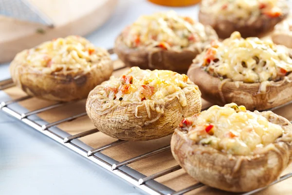 Baked stuffed mushrooms