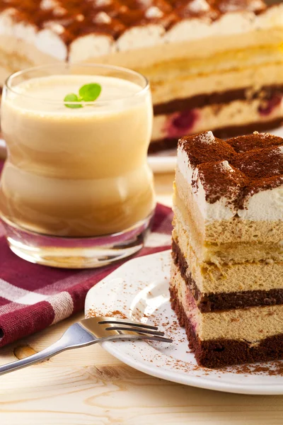 Ciasto tiramisu — Zdjęcie stockowe