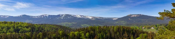 Panorama Giant Mountains Karkonosze Poland — Zdjęcie stockowe