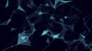 Ağ bağlantısı yapısı. Bilim geçmişi. Soyut dijital arkaplan. Büyük veri görselleştirmesi. 3d oluşturma.