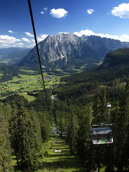 Avusturya tauplitz lift görünümü — Stok fotoğraf