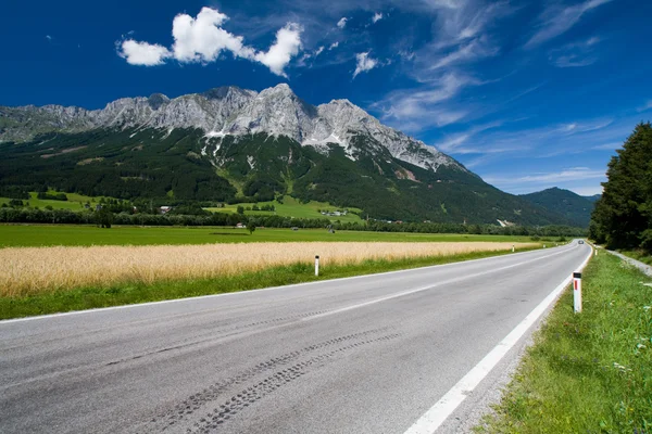 Rakousko grimming panorama — Stock fotografie