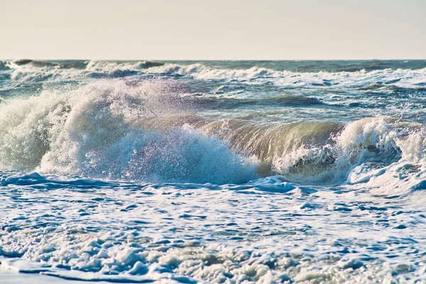 Huge Wave at the north sea coast of Denmark — Stock Photo, Image