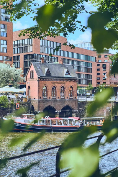 Small Historic Building in the Speicherstadt of Hamburg, Germany. High quality photo