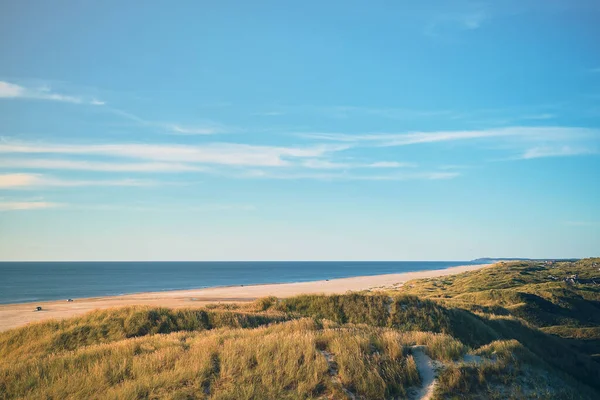 Wide Natural Dunes Danish Coast High Quality Photo — Stock Photo, Image