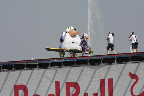 Flugtag toro rojo — Foto de Stock