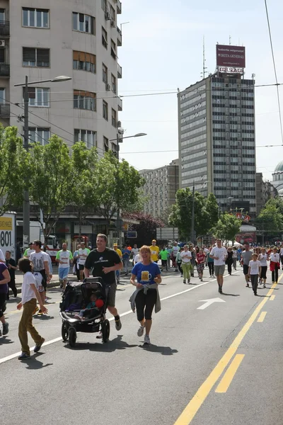 Belgrade Marathon 2014. — Stock Photo, Image