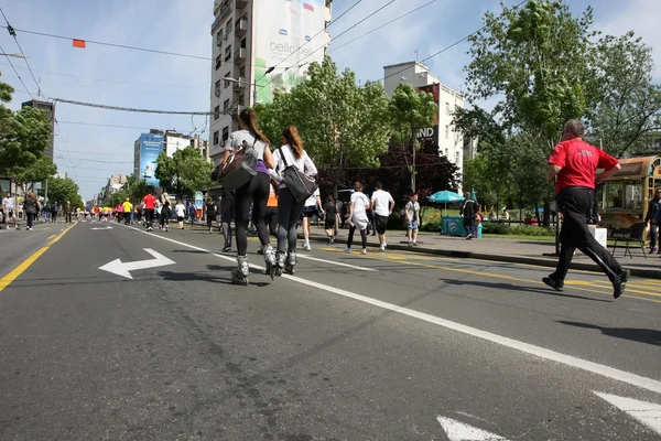 Marathon van Belgrado 2014. — Stockfoto