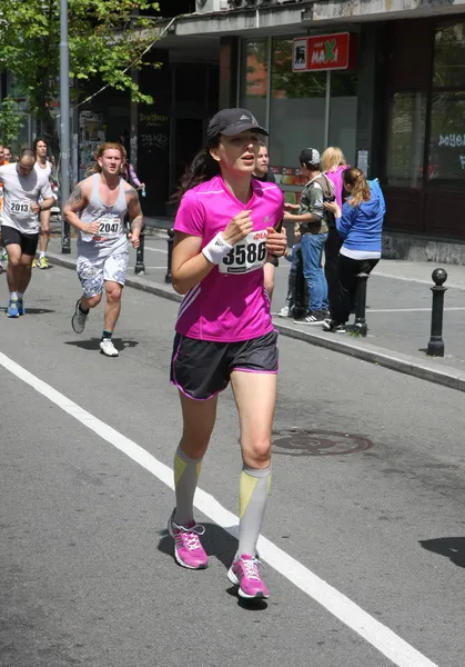 Maratón de Belgrado 2014 . — Foto de Stock