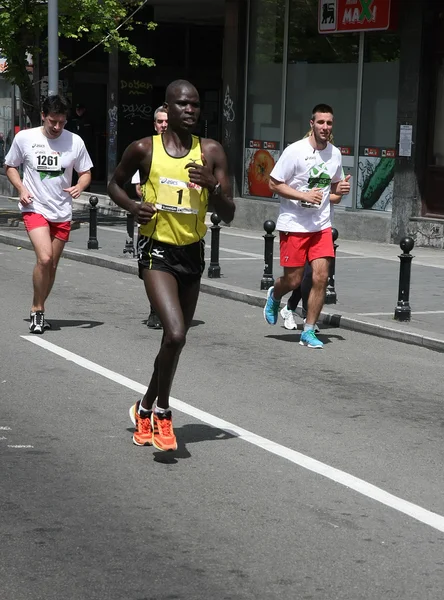 Belgrad marathon 2014. — Stockfoto