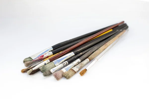 Paint brushes isolated on white — Stock Photo, Image