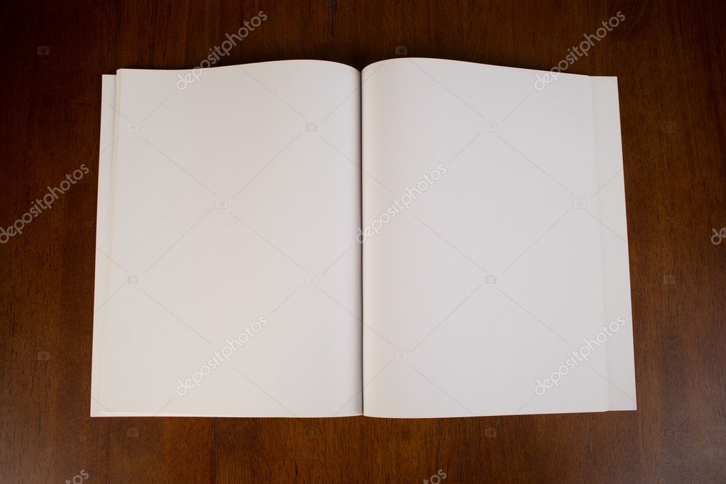 Download Livro branco em branco ou revista — Stock Photo © 805promo #34266047