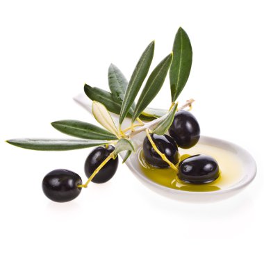 küçük kase zeytinyağı ile